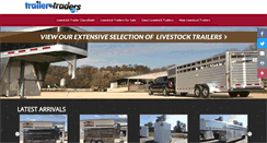 Desktop Screenshot of livestocktrailerforsale.com